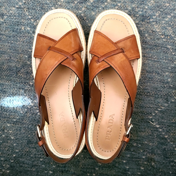 Prada Espadrille Platform Sandals - Picture 9 of 9